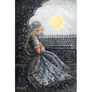 Bandah Ali, 24 x 36 Inch, Acrylic on Canvas, Figurative-Painting, AC-BNA-142